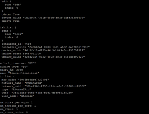 Eliminar snapshots caducadas en NUTANIX